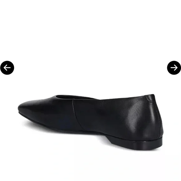 Vagabond Delia Black Leather Flats - Picture 4 of 7